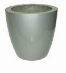 Tall tapered round galvanised plant containers Tall tapered round galvanised plant containers