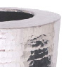 Hammered finish aluminium plant containers